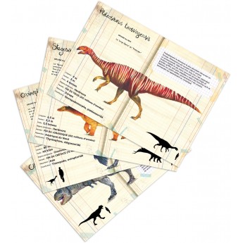 Puzzle 500 Dinozaury z kartami edukacyjnymi, Vilac