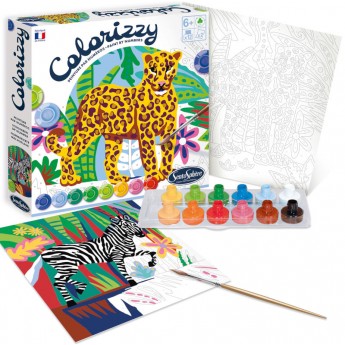 SentoSphere Colorizzy Zebra i Lampart malowanie po numerach +6 | Dadum