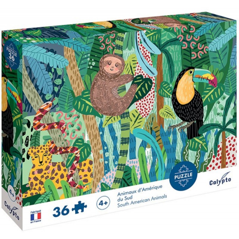 Calypto Puzzle 36 elementów Zwierzęta Południowoamerykańskie 7603