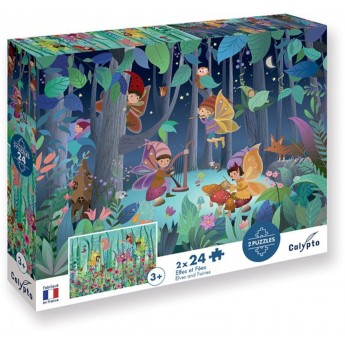 Calypto Puzzle 2x24 elementy Nad ziemią i pod ziemią 7703